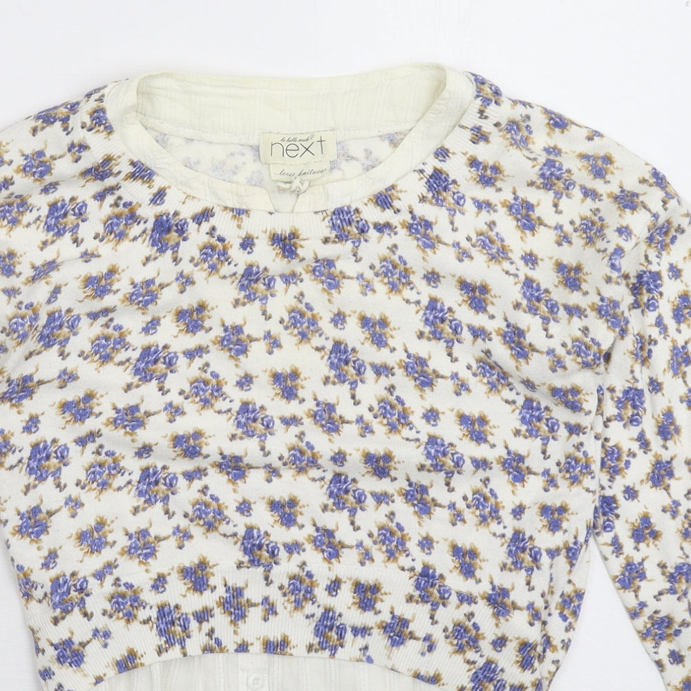 Womens UK Size 8 NEXT White Pullover Jumper