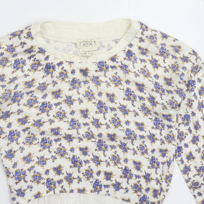Womens UK Size 8 NEXT White Pullover Jumper