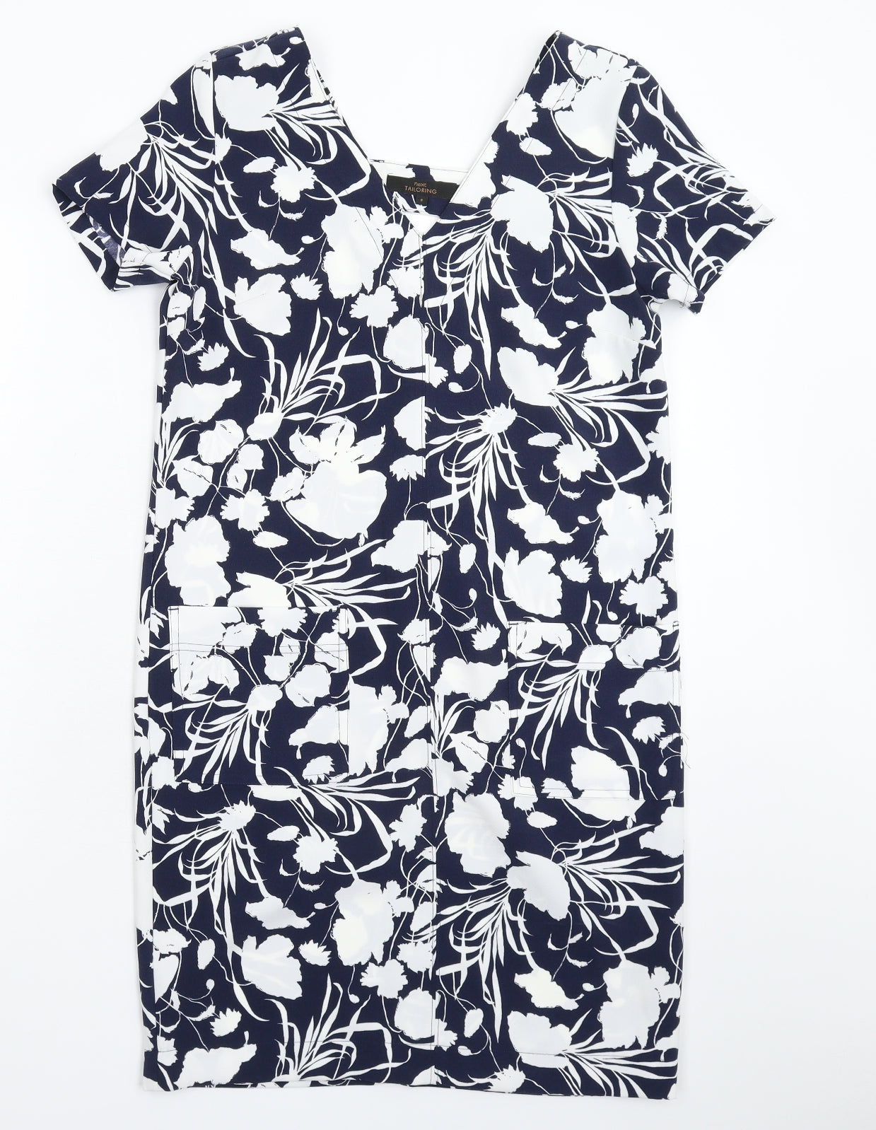 NEXT Womens Blue Floral  Bodycon  Size 8