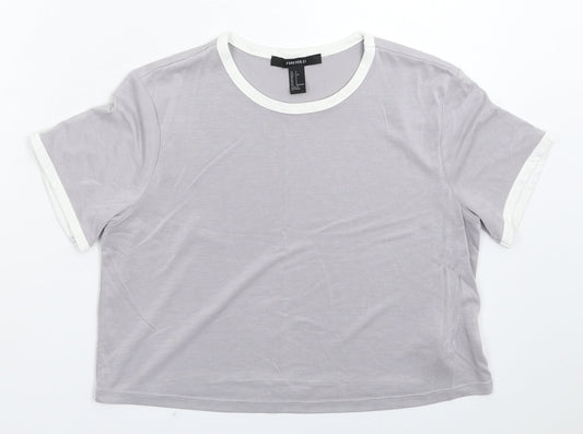 FOREVER 21 Womens Grey   Basic T-Shirt Size S