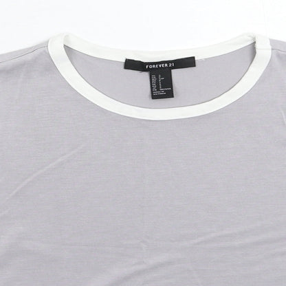 FOREVER 21 Womens Grey   Basic T-Shirt Size S