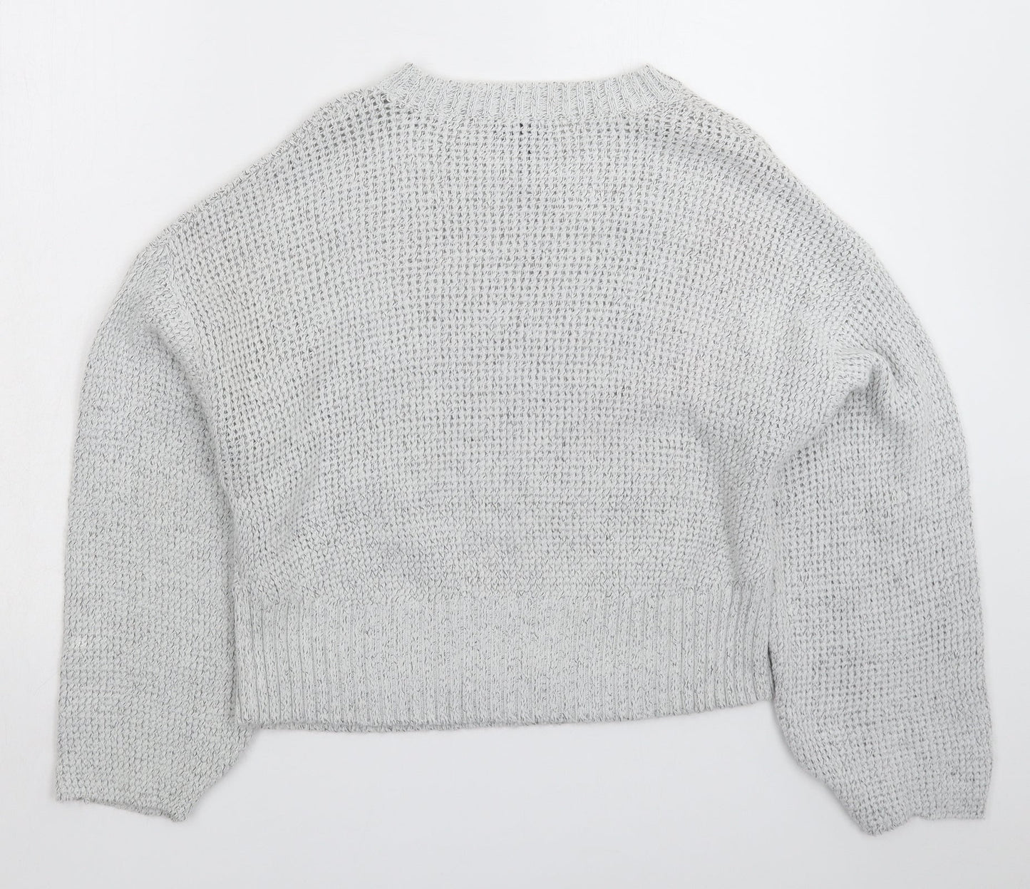 Womens UK Size S Topshop Grey Pullover Jumper