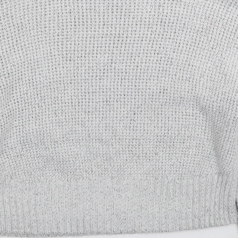 Womens UK Size S Topshop Grey Pullover Jumper