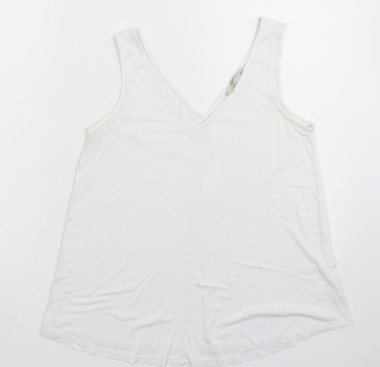 George Womens White   Basic Tank Size 8