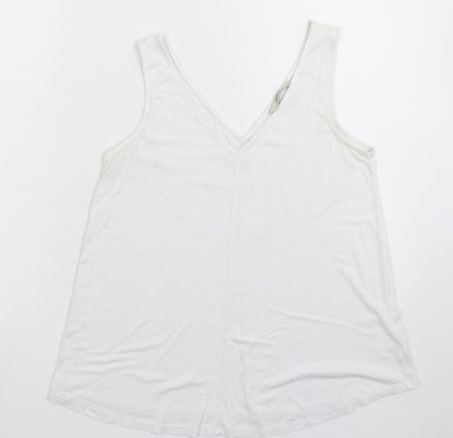 George Womens White   Basic Tank Size 8