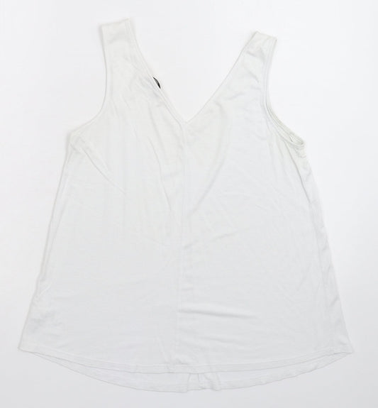 George Womens White   Basic Tank Size 8