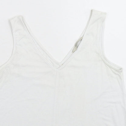 George Womens White   Basic Tank Size 8