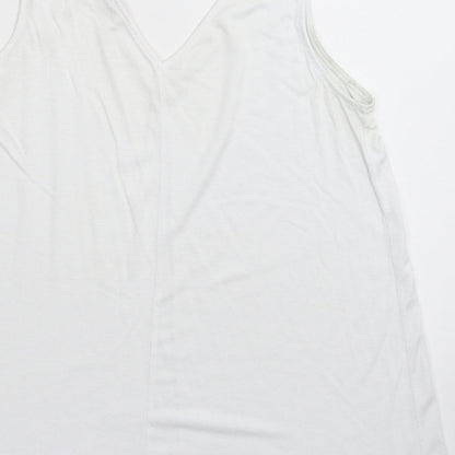 George Womens White   Basic Tank Size 8