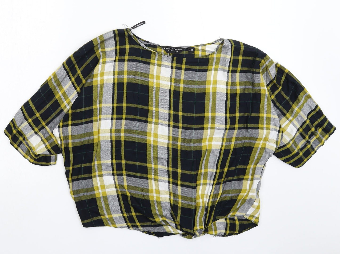 Womens UK Size 6 Dorothy Perkins Multicoloured Basic T-Shirt