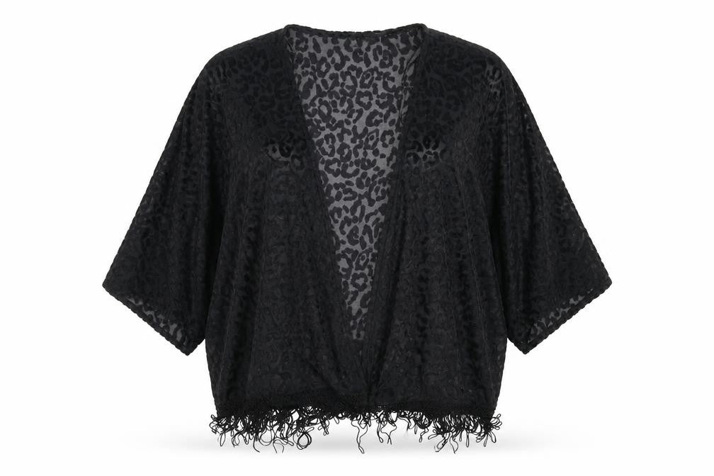 Front view of George women’s black cardigan jumper, size S
