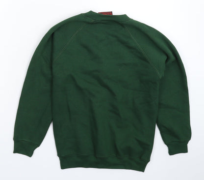 1st Class Clothes Boys Green   Pullover Sweatshirt Size 7-8 Years
