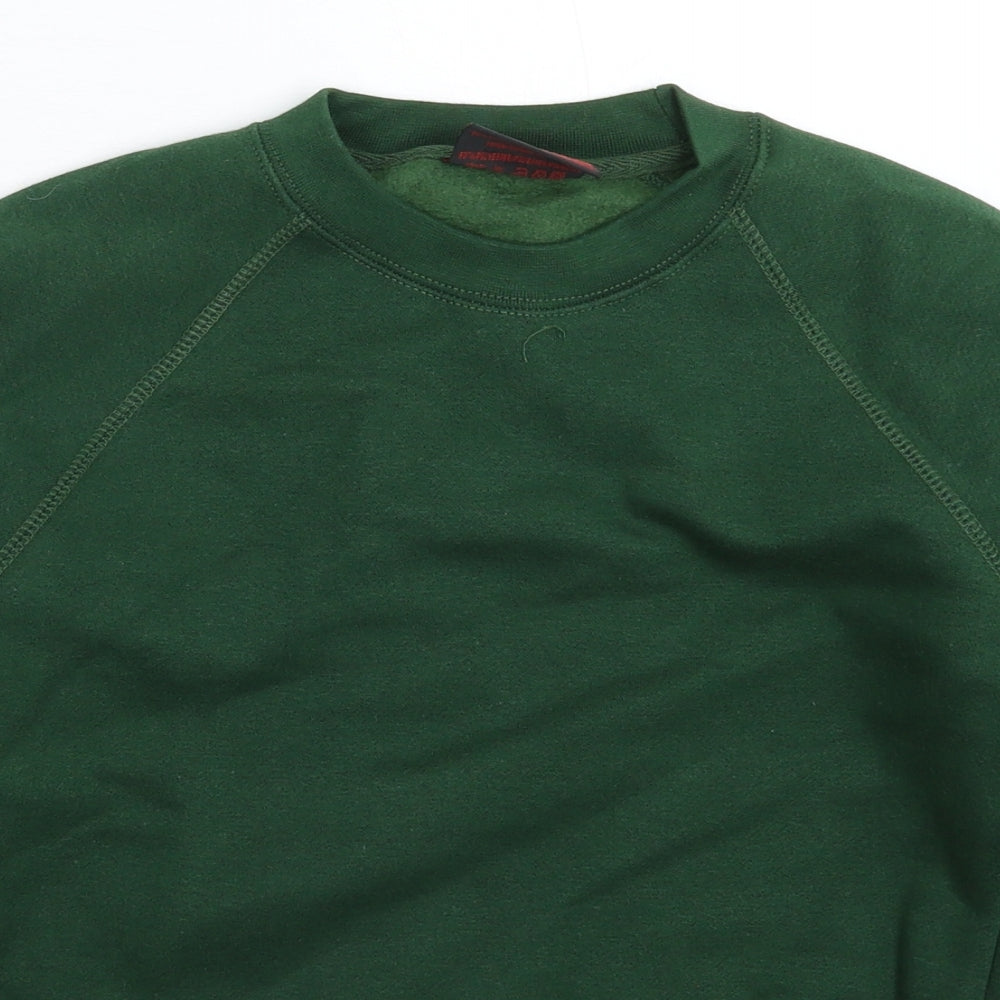 1st Class Clothes Boys Green   Pullover Sweatshirt Size 7-8 Years