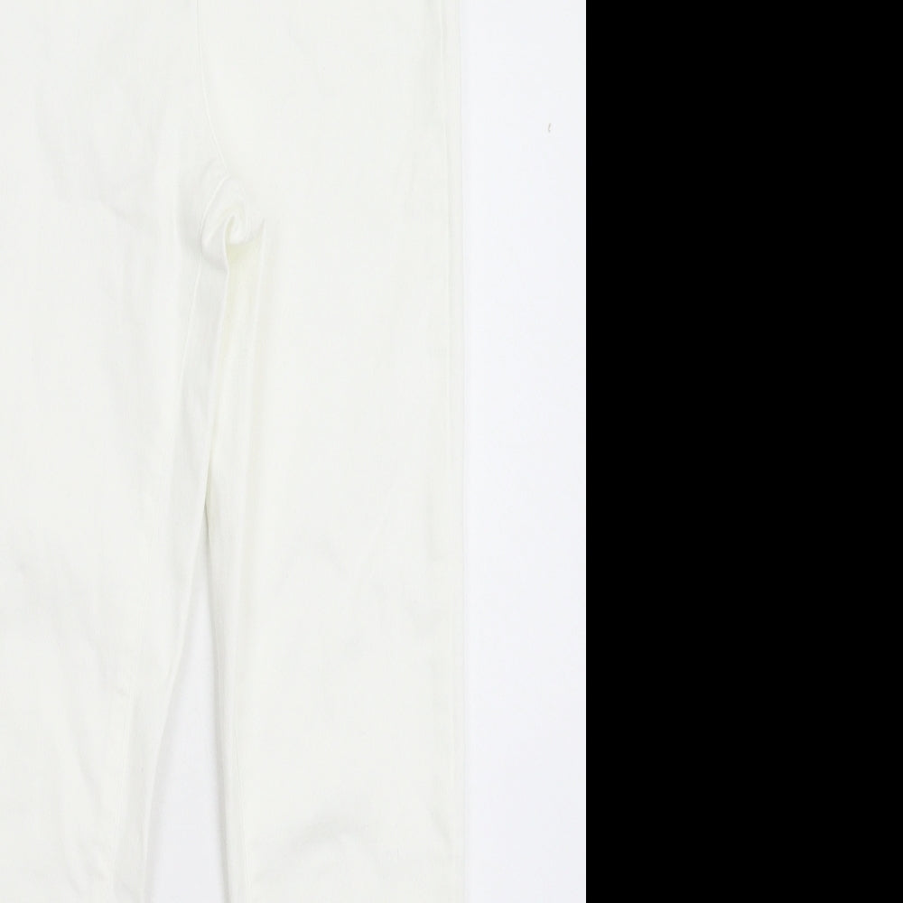 Denim & Co. Womens White  Denim Jegging Jeans Size 6 L28 in