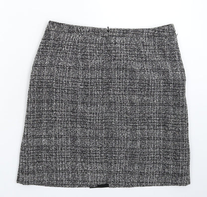 BHS Womens Grey   A-Line Skirt Size 10