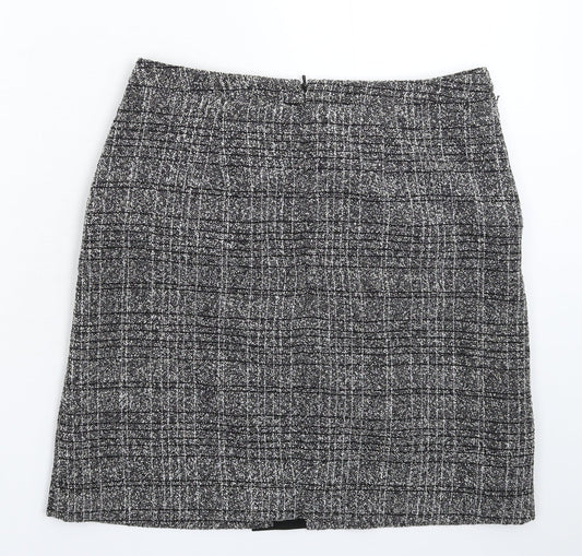 BHS Womens Grey   A-Line Skirt Size 10