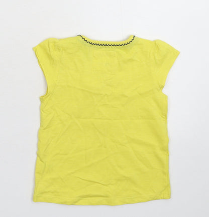 TU Girls Yellow   Basic T-Shirt Size 12-18 Months