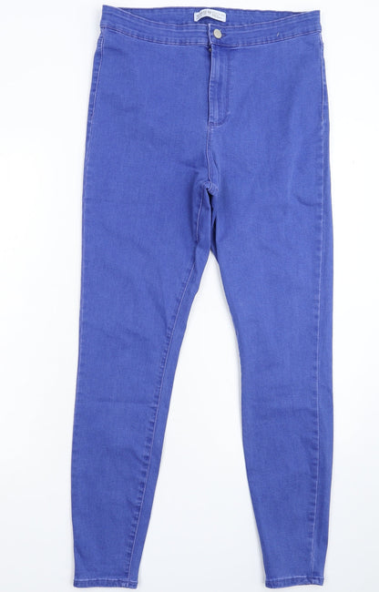 Denim & Co. Womens Blue  Denim Jegging Jeans Size 12 L28 in