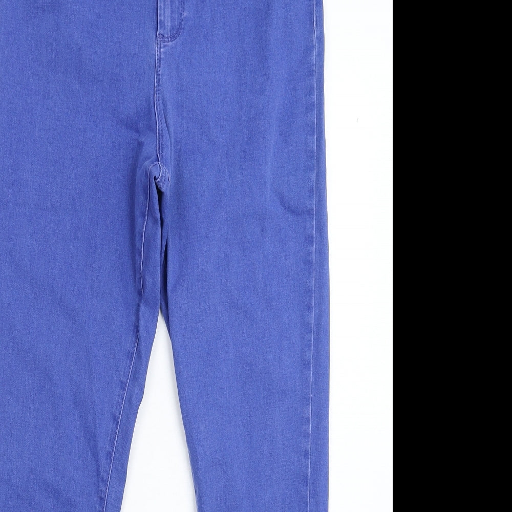 Denim & Co. Womens Blue  Denim Jegging Jeans Size 12 L28 in