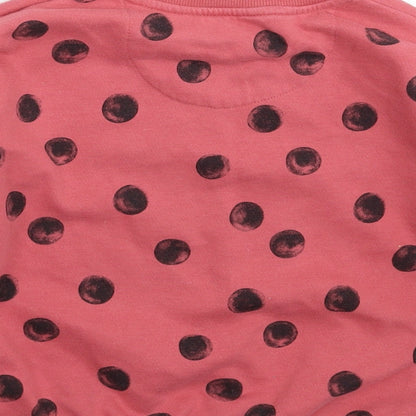 F&F Girls Red Spotted  Pullover Sweatshirt Size 5-6 Years