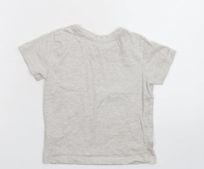 Primark Girls Grey   Basic T-Shirt Size 2-3 Years