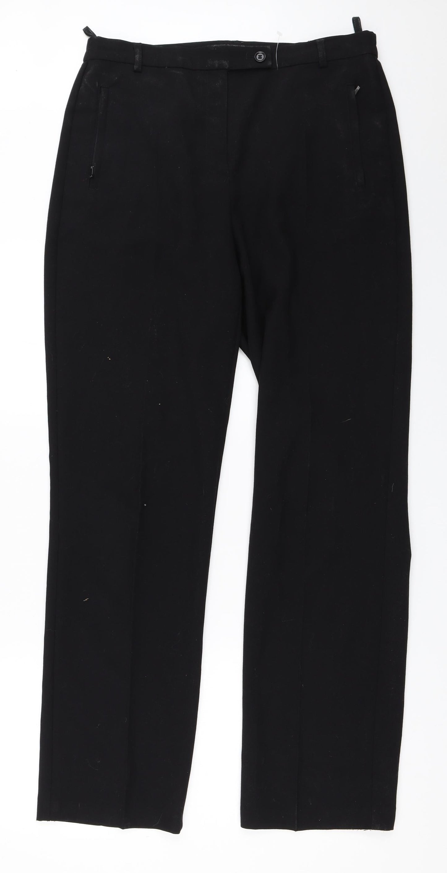 Womens UK Size 31 in Marks and Spencer Regular Fit  Black Trousers