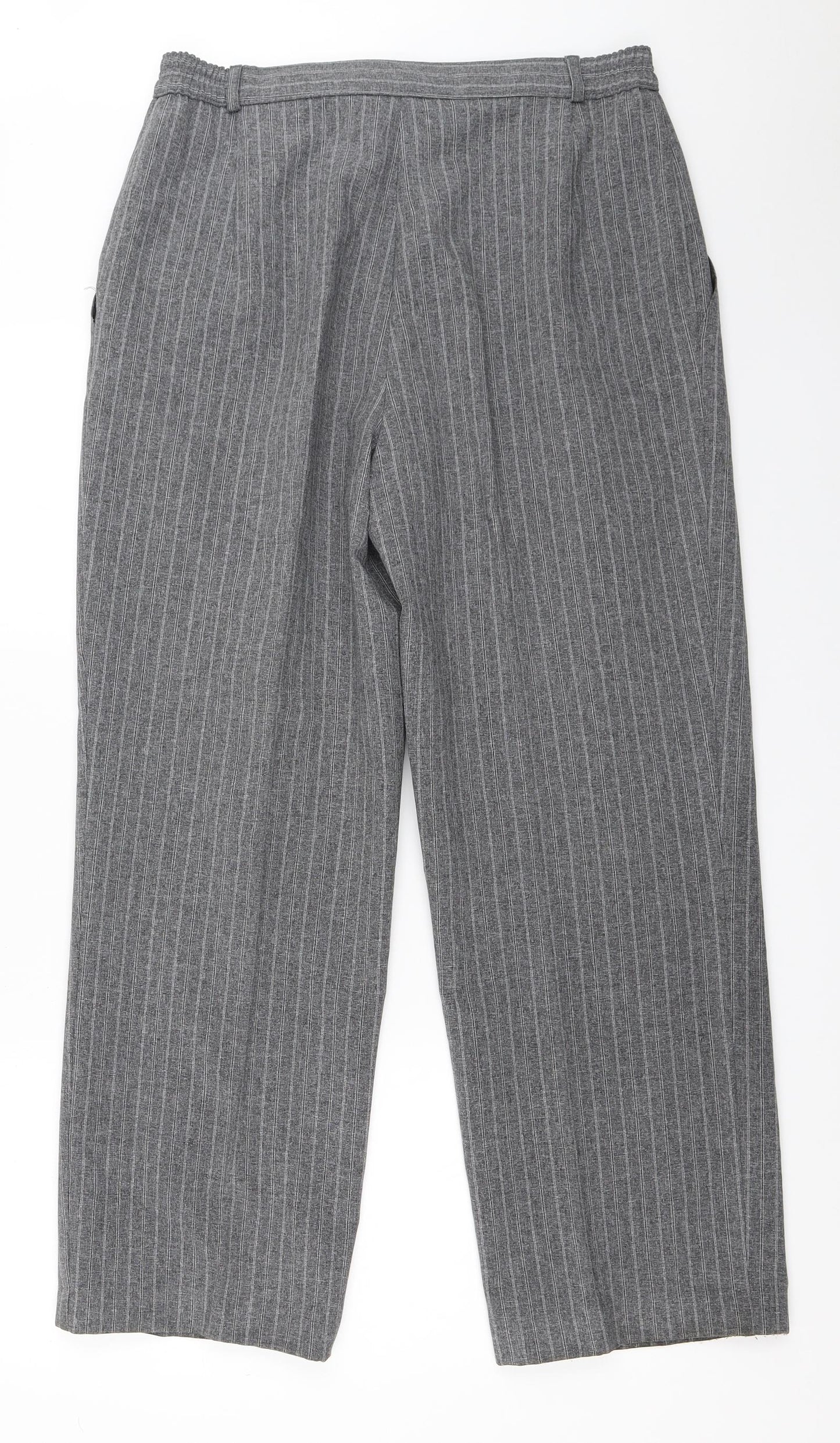 Womens UK Size 14 Marks and Spencer Regular Fit  Grey Trousers