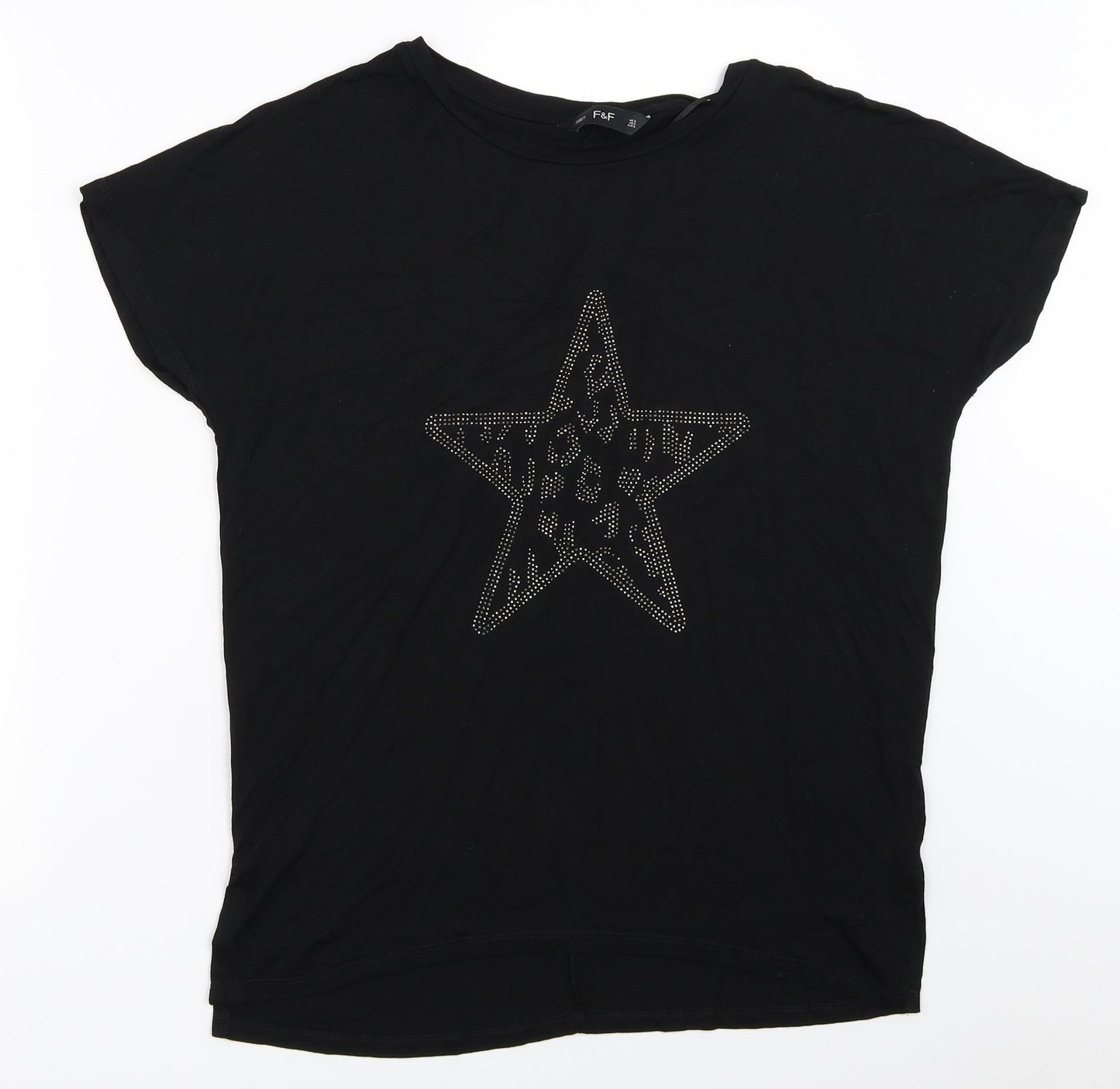 F&F Womens Black   Basic T-Shirt Size S