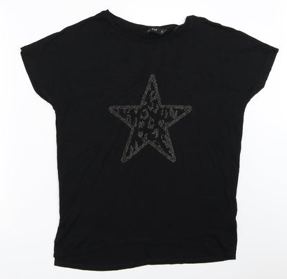 F&F Womens Black   Basic T-Shirt Size S