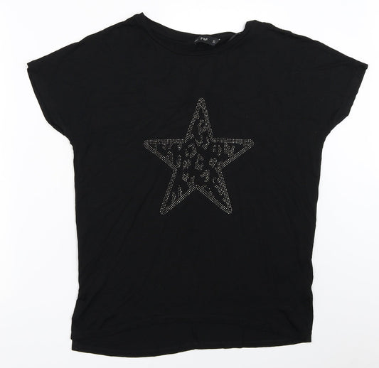 F&F Womens Black   Basic T-Shirt Size S