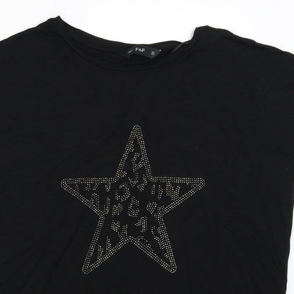 F&F Womens Black   Basic T-Shirt Size S