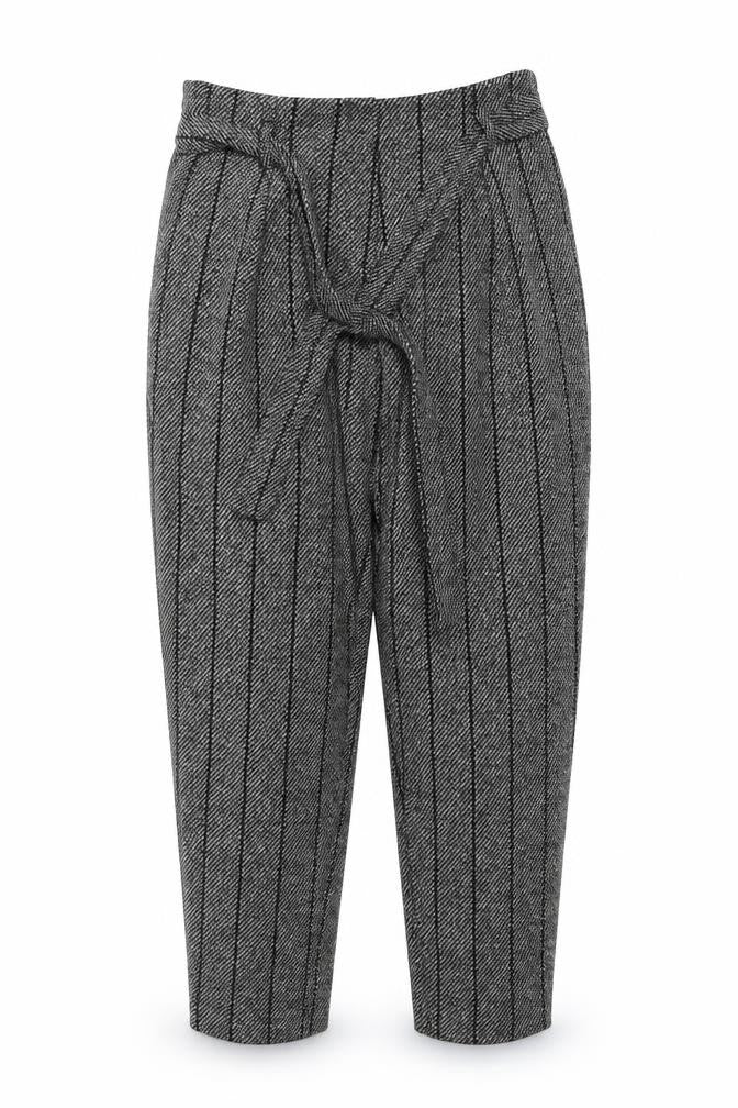 Womens UK Size 8 River Island Regular Fit Capri Black Trousers
