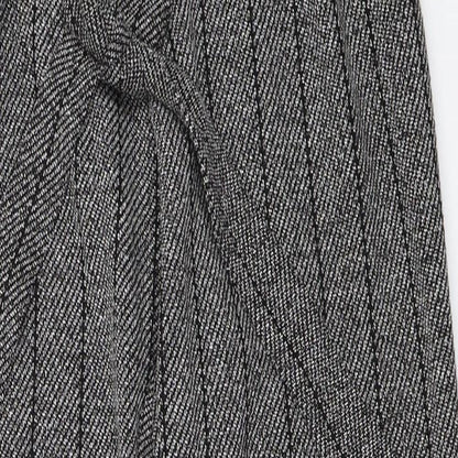 Womens UK Size 8 River Island Regular Fit Capri Black Trousers