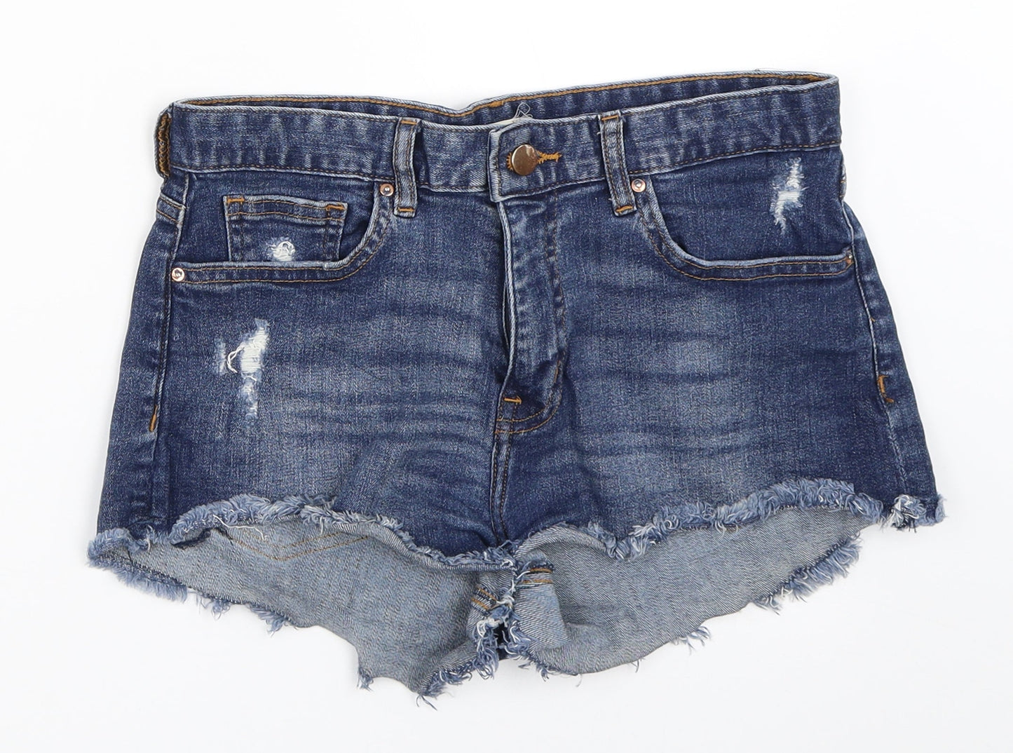 H&M Womens Blue   Hot Pants Shorts Size 36