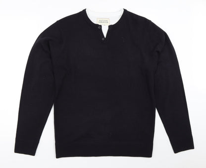 Hutson Harbour Mens Blue   Pullover Jumper Size M