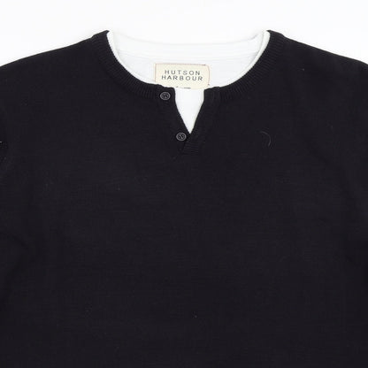 Hutson Harbour Mens Blue   Pullover Jumper Size M