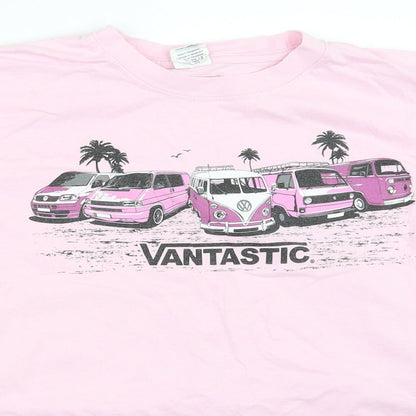 Gildan Girls Pink   Basic T-Shirt Size XL