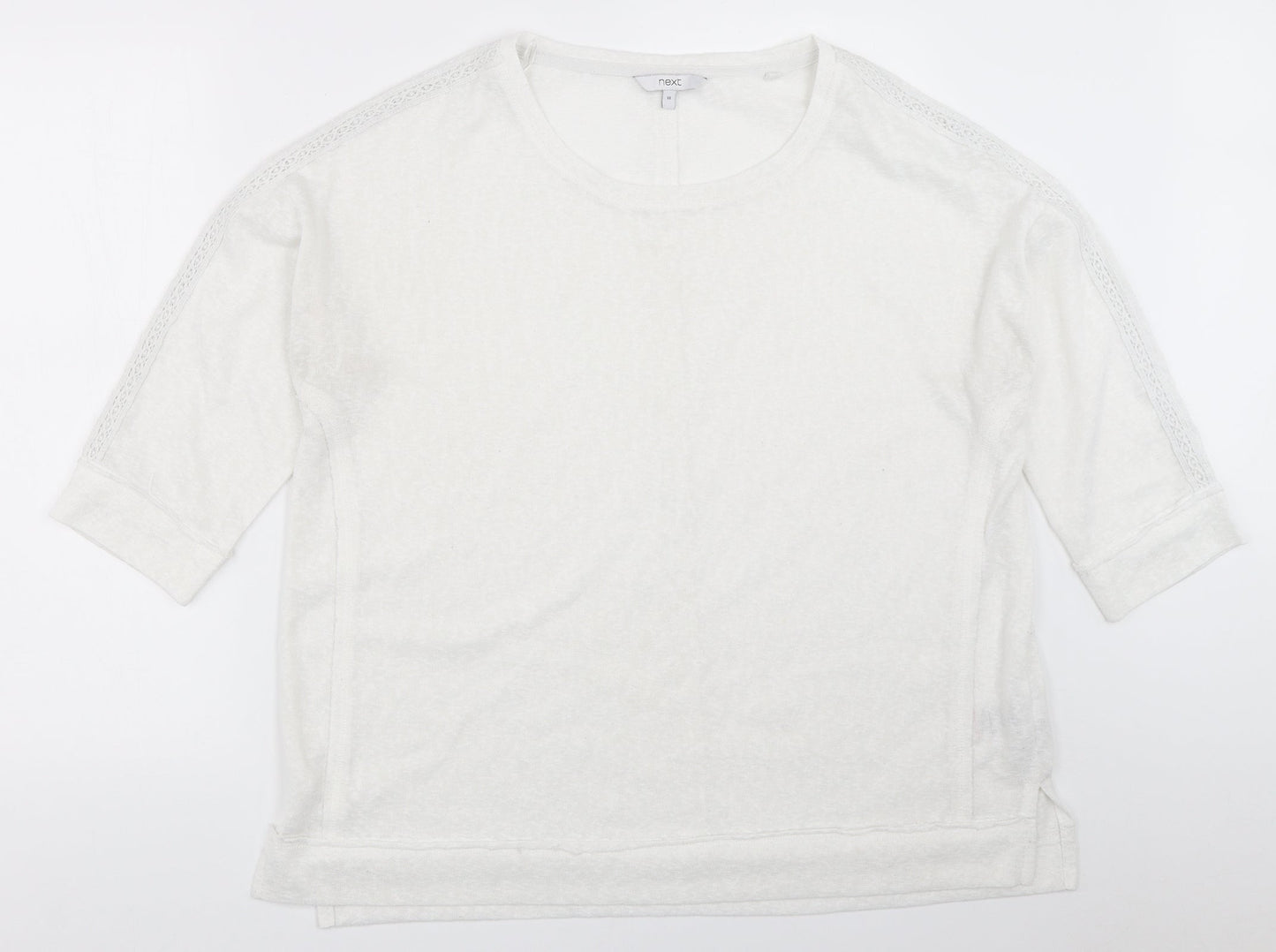 Womens UK Size 18 NEXT White Pullover Jumper