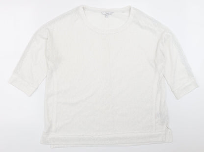Womens UK Size 18 NEXT White Pullover Jumper