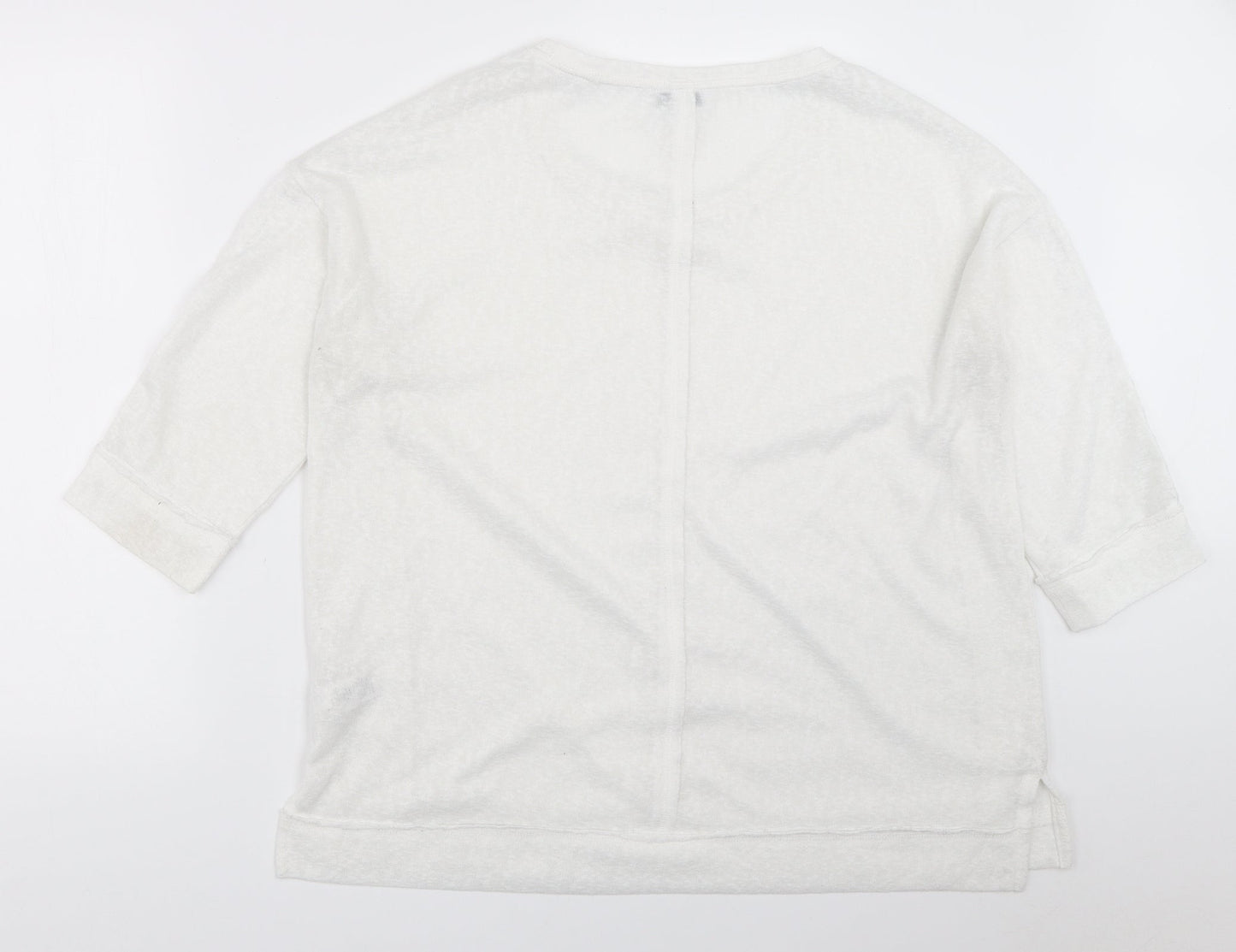 Womens UK Size 18 NEXT White Pullover Jumper