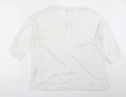 Womens UK Size 18 NEXT White Pullover Jumper