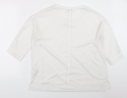 Womens UK Size 18 NEXT White Pullover Jumper