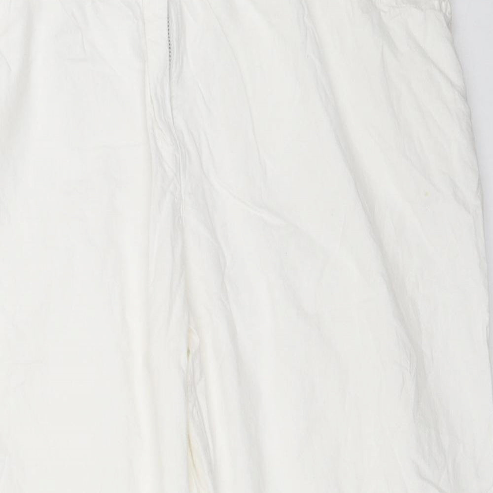 Womens UK Size 36 in Preworn Regular Fit Cropped White Trousers
