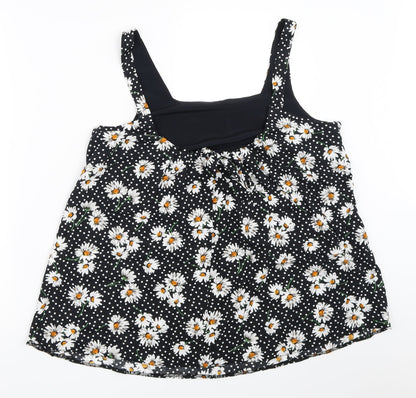 Womens UK Size 10 Dorothy Perkins Black Basic Blouse