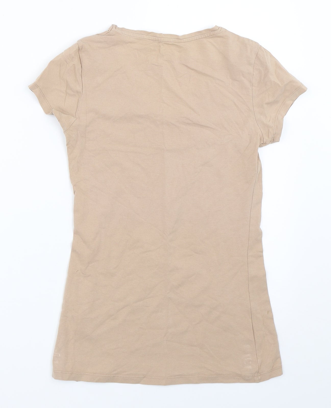 Atmosphere Womens Beige   Basic T-Shirt Size 6