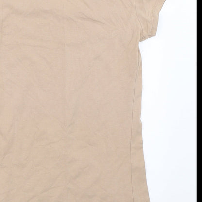 Atmosphere Womens Beige   Basic T-Shirt Size 6