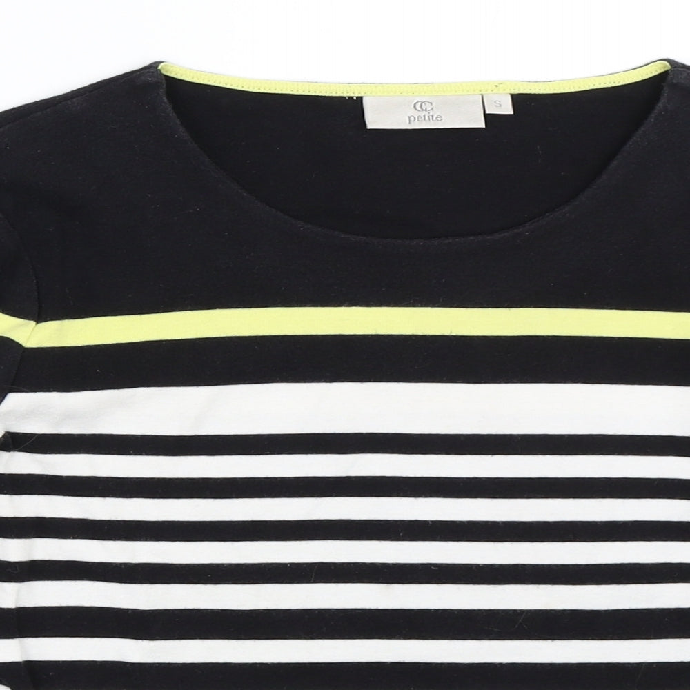 Womens UK Size S Country Casuals Black Basic T-Shirt