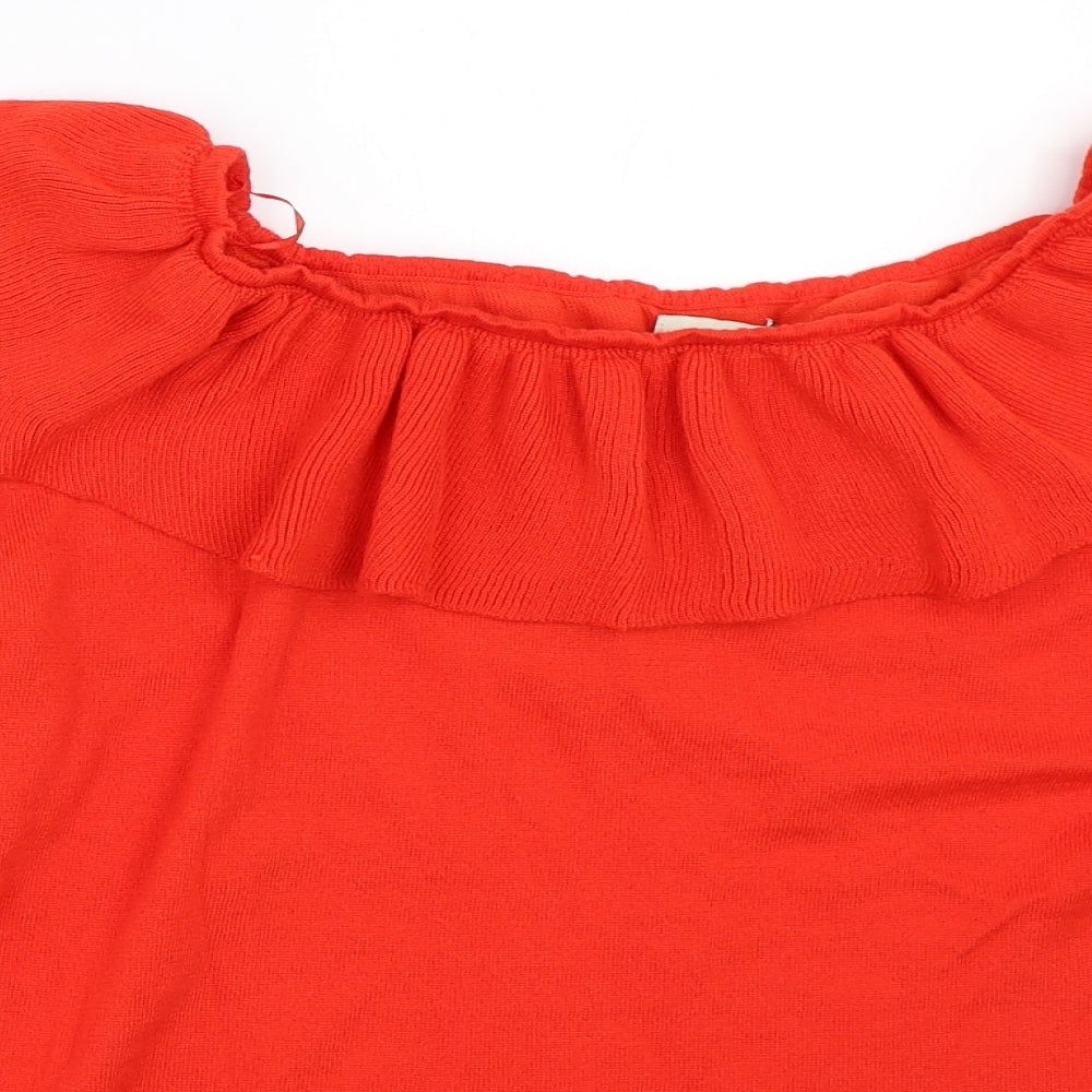 Womens UK Size 18 Papaya Red Pullover Jumper