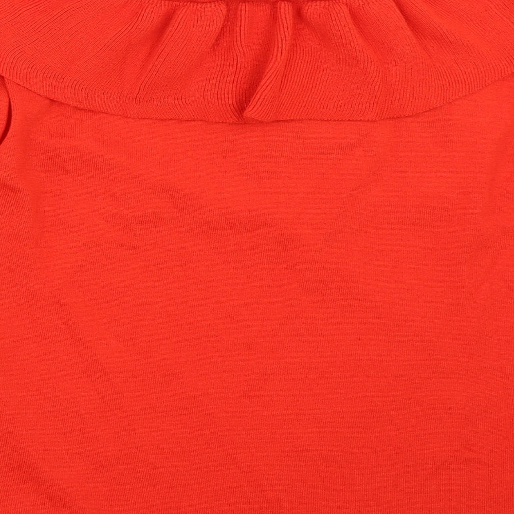 Womens UK Size 18 Papaya Red Pullover Jumper
