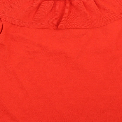 Womens UK Size 18 Papaya Red Pullover Jumper