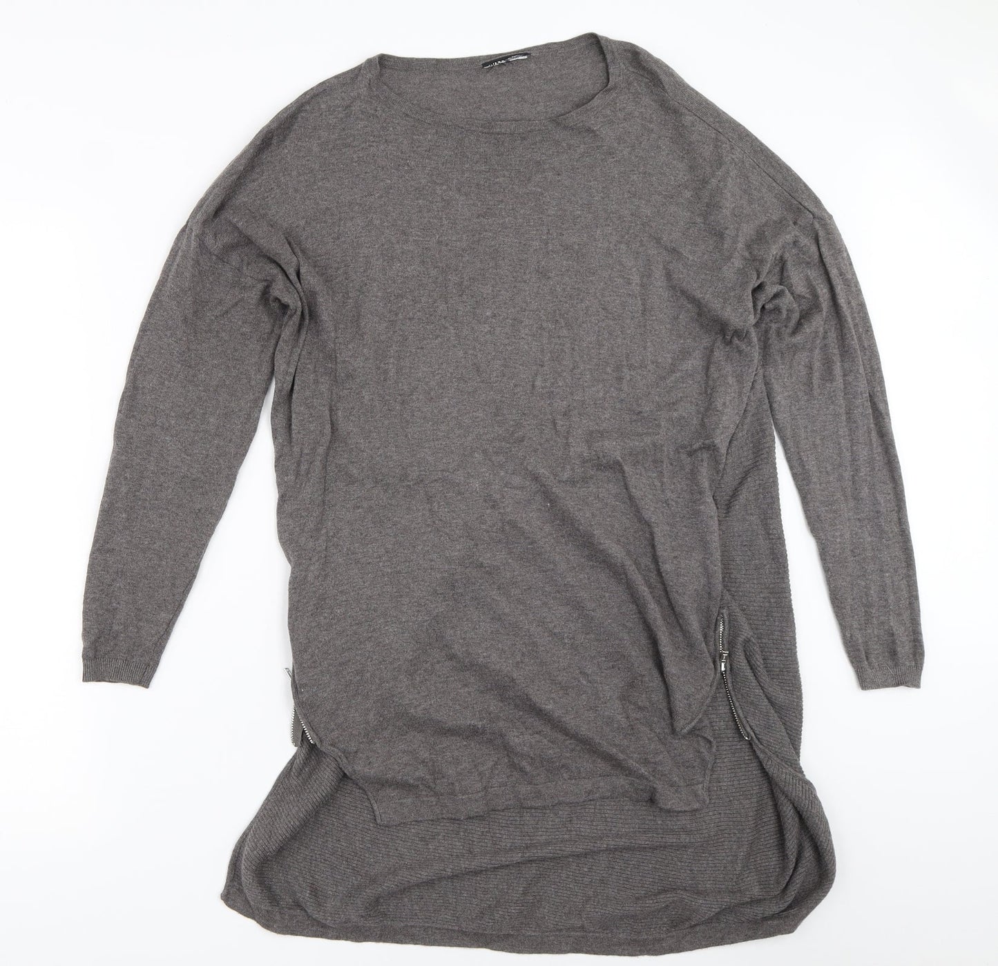 Womens UK Size 10 Warehouse Grey Pullover Jumper